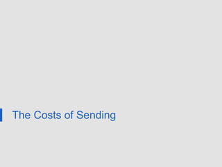 The Costs of Sending
 