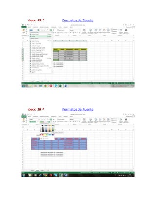 Lecc 15 ª Formatos de Fuente
Lecc 16 ª Formatos de Fuente