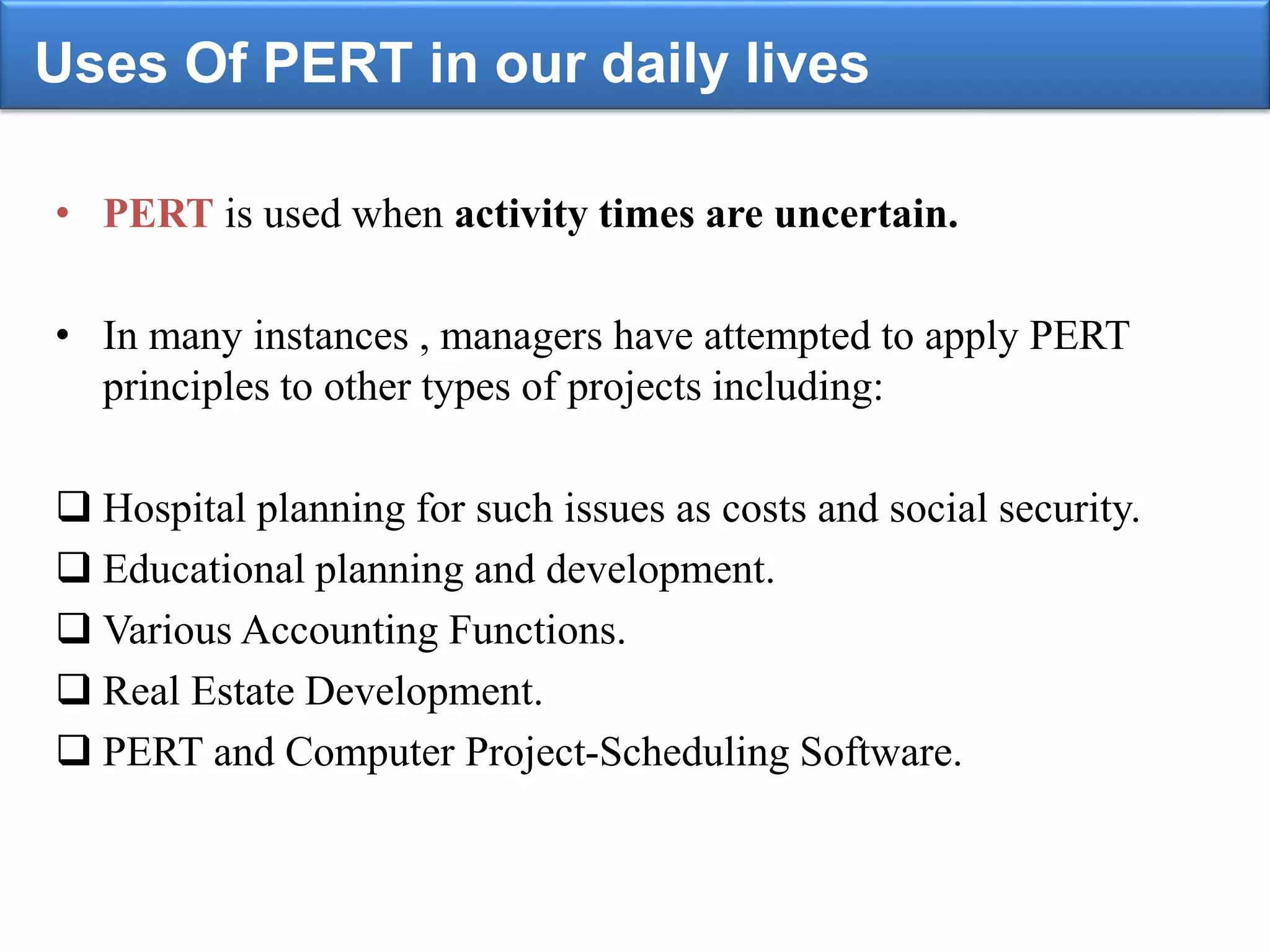 Pert and its applications | PPTX