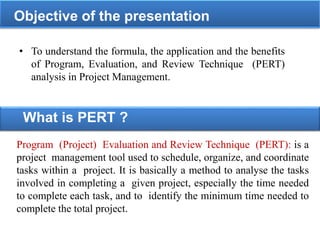 Pert and its applications | PPTX