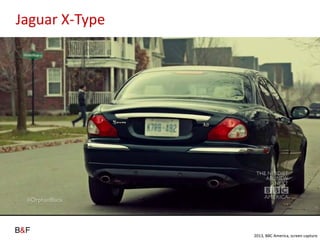 Jaguar X-Type
2013, BBC America, screen capture
 