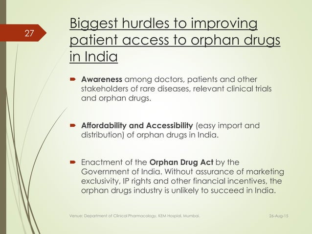 Orphan Drugs Presentation