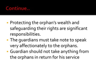 Orphan Protection Rights of Orphans | PPTX