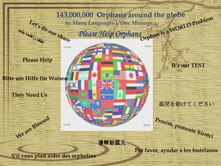 Orphans around world 3-earth | PPTX