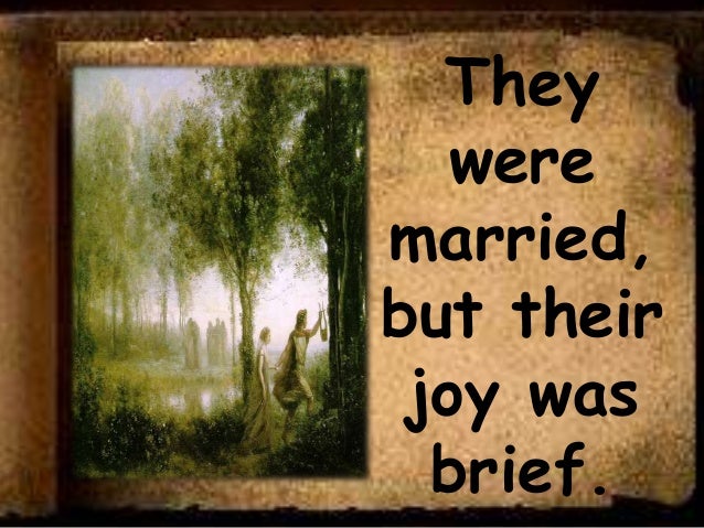 Orpheus and eurydice