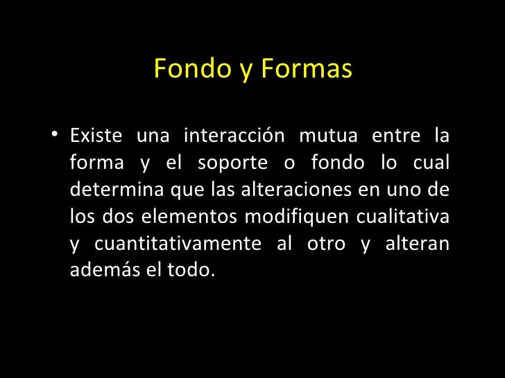 Fondo forma y Buena forma