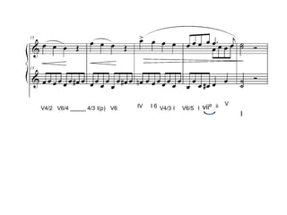 V4/2 V6/4 _____ 4/3
I
I(p) V6 IV I 6 V4/3 I V6/5 I viiº ii V
 