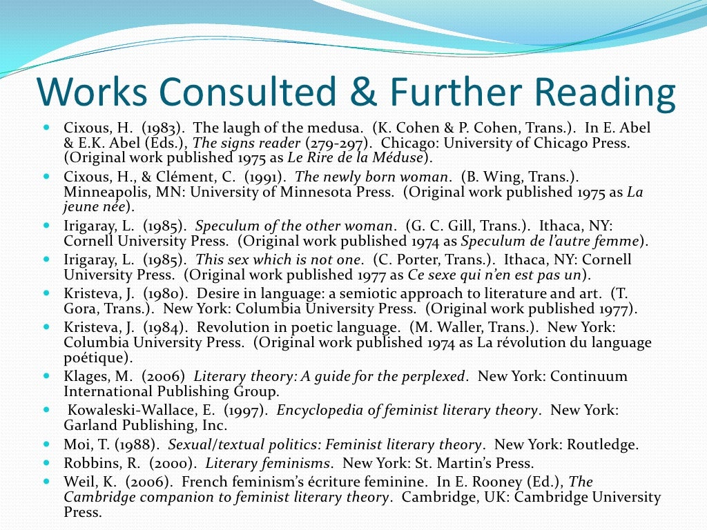 Feminist essay image