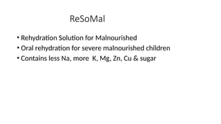 Oral rehydration salt oral rehydration solution pharmacology | PPTX