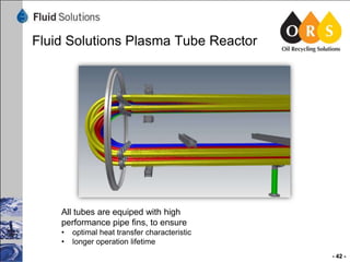 Fluid Solutions Plasma Tube Reactor

All tubes are equiped with high
performance pipe fins, to ensure
•
•

optimal heat transfer characteristic
longer operation lifetime
- 42 -

 