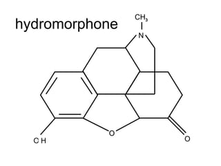 O O O N CH 3 H H hydromorphone O N 