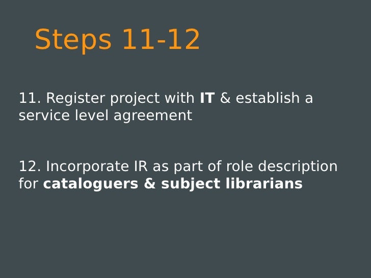 Open access repository How to set it up in 22 steps