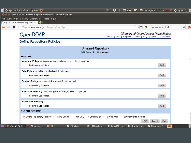 Open access repository How to set it up in 22 steps