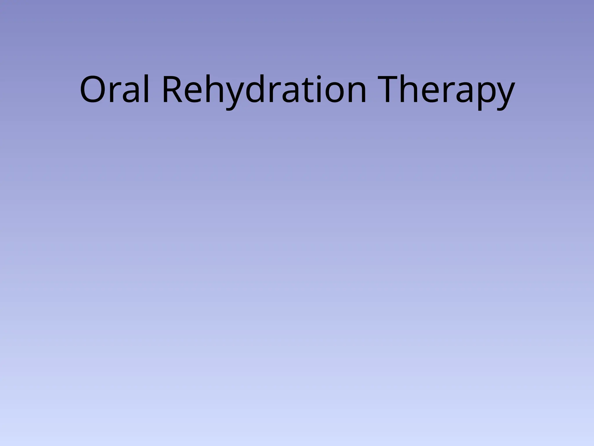 Comprehensive Guide to Oral Rehydration Therapy for Diarrhea Management ...