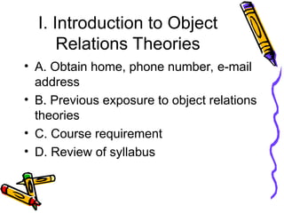 Object relations theory by Melanie Klein | PPT