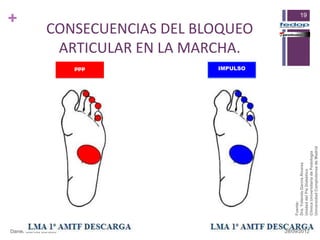 +




Daniel García Jurado
                                                              ppp
                                                                         ARTICULAR EN LA MARCHA.
                                                              IMPULSO
                                                                        CONSECUENCIAS DEL BLOQUEO




                          Fuente:
                          Dra.
                       Fuente:Yolanda García Álvarez
                          Unidad del Pie Diabético
                       Dra. Yolanda García Álvarez
                                                                                                    19




                          Clínica Universitaria de
                       Unidad del Pie Diabético Podología
28/09/2012




                          Universidad Complutense de Madrid
                       Clínica Universitaria de Podología
                       Universidad Complutense de Madrid
 