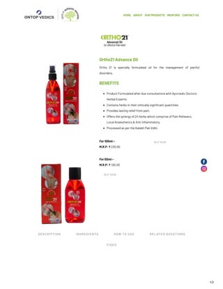 ortho21 product description