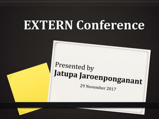 EXTERN Conference
 