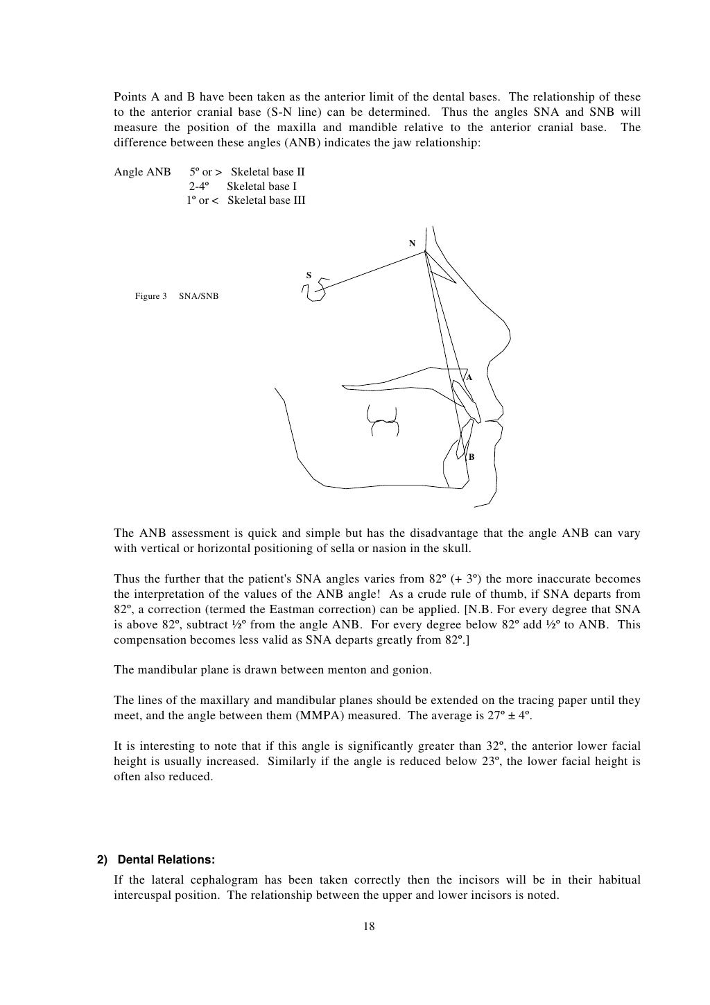 Orthodontic assessment