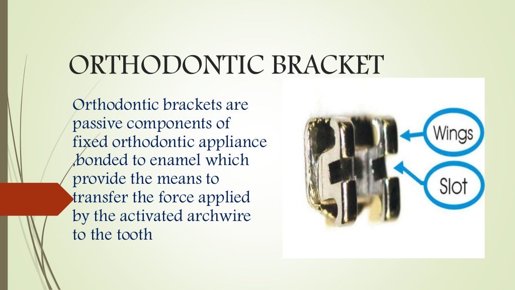 Orthodontic brackets