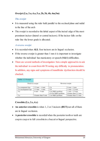 Orthodontic indecis for orthodontists by Almuzian | DOCX