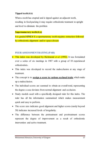 Orthodontic Indecis For Orthodontists By Almuzian