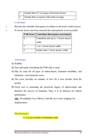 Orthodontic Indecis For Orthodontists By Almuzian