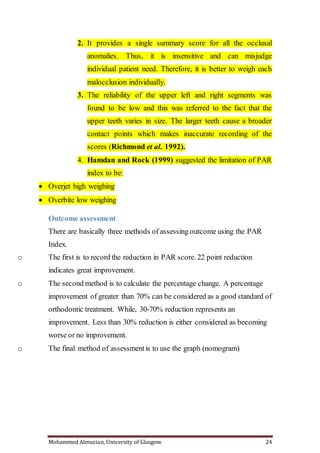 Orthodontic Indecis For Orthodontists By Almuzian
