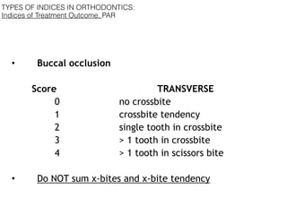 Xbite Tendency Orthodontic Indices | PDF
