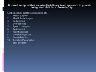 orthodontic management of cleft lip and palate patients | PPT