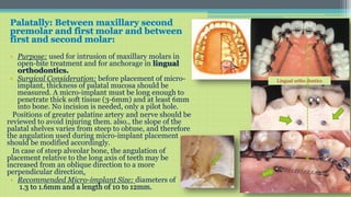 Orthodontic mini implant | PPTX