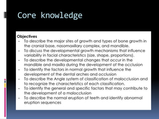 Core knowledge
 