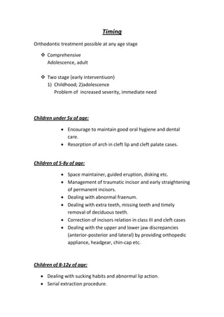 Orthodontic treatment planning | PDF