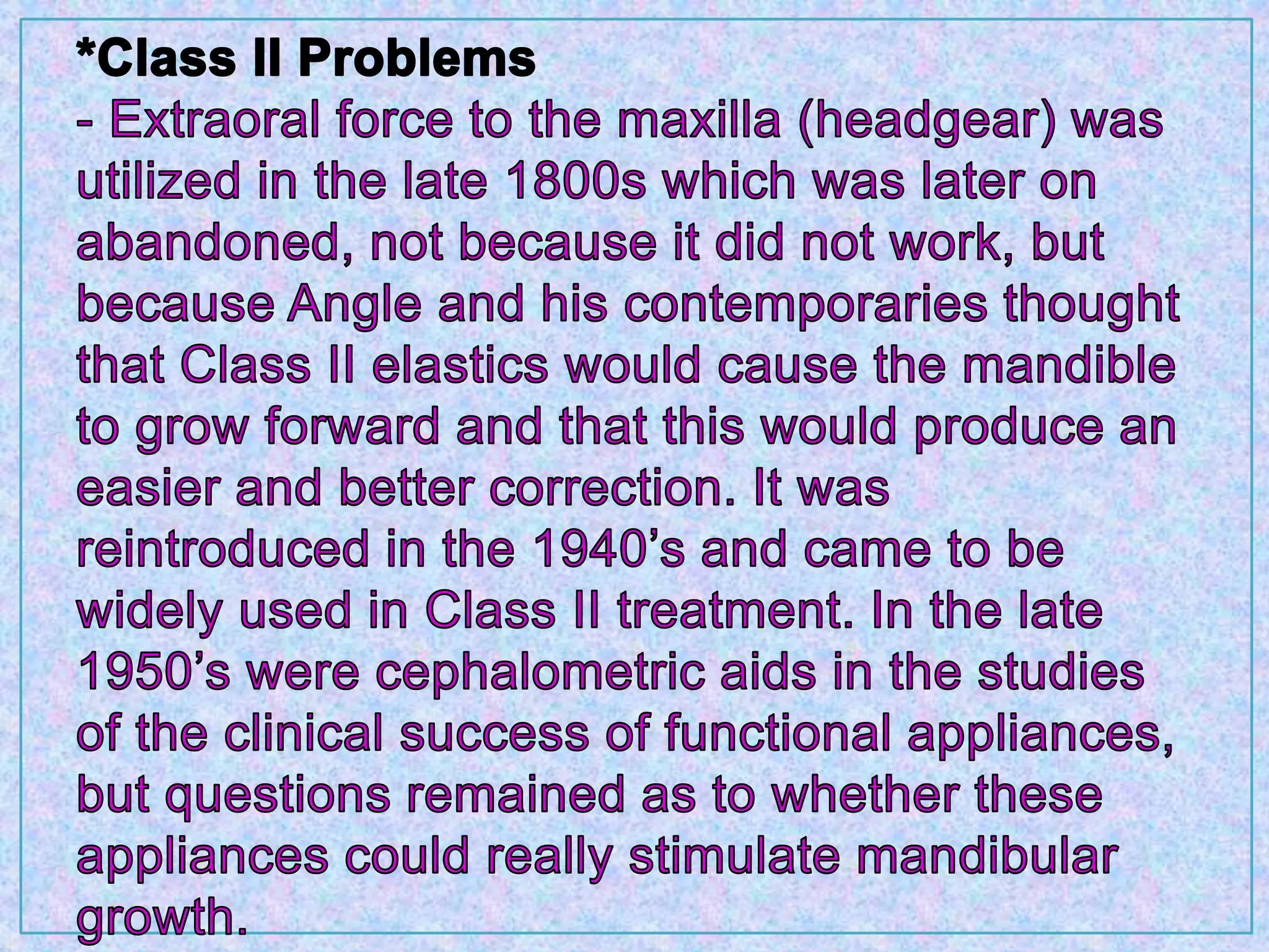 Orthodontic treatment planning