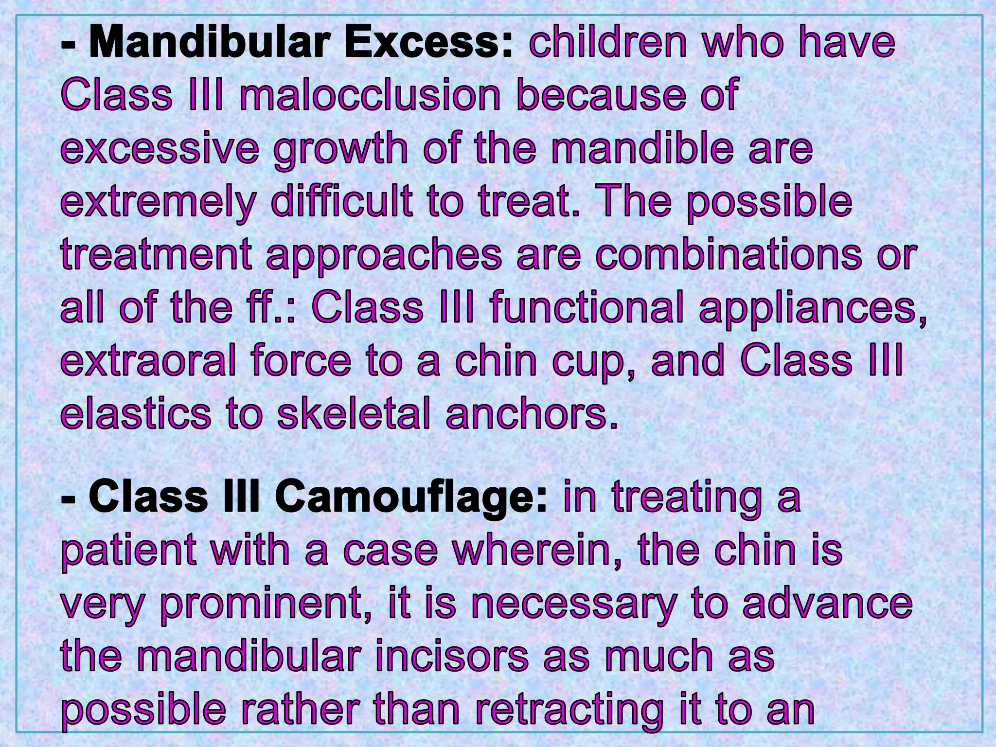 Orthodontic treatment planning