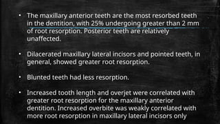 endodontics and orthodontics inter-relationship | PPTX