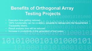 Orthogonal Array Testing | PPT