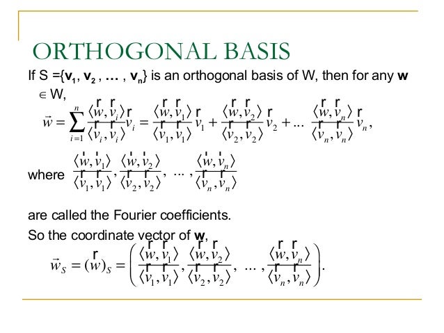 What Is An Orthonormal Basis Unit 17 Spectral Theorem CEMVJ What Is An Orthonormal Basis Unit 17 Spectral Theorem CEMVJ