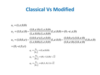 Classical Vs Modified 