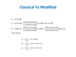 Classical Vs Modified 