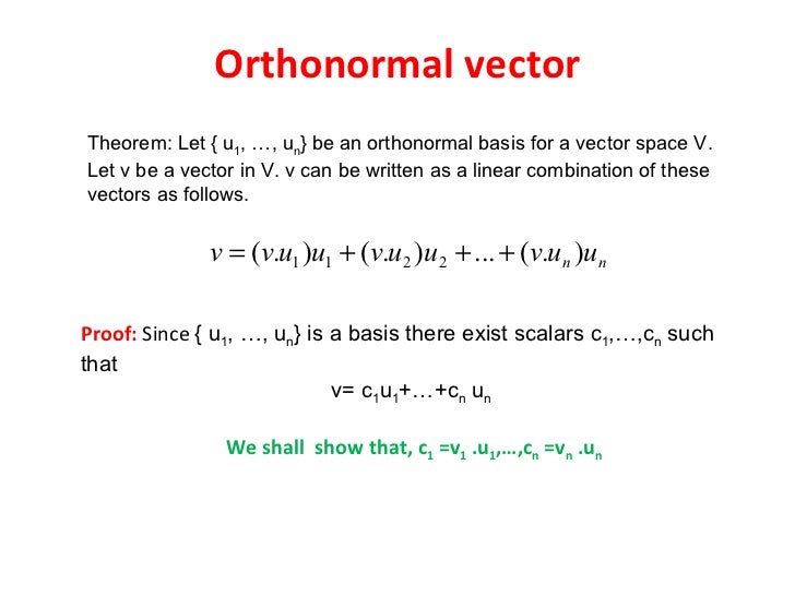 What Is An Orthonormal Vector Orthonormal Algebra BYOFB What Is An Orthonormal Vector Orthonormal Algebra BYOFB