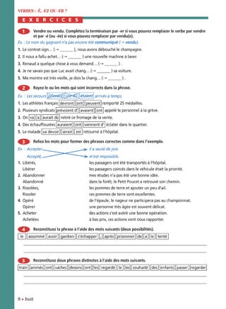 orthographe progressive niveau avancé