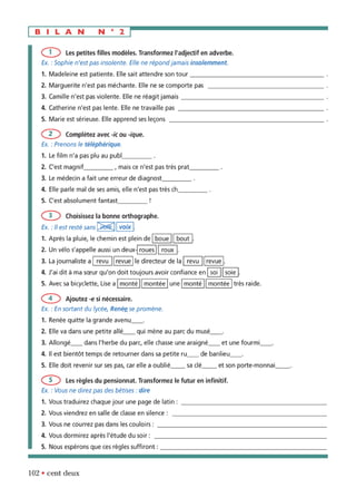 orthographe progressive niveau avancé
