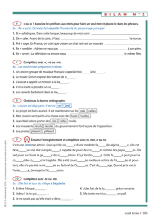 orthographe progressive niveau avancé