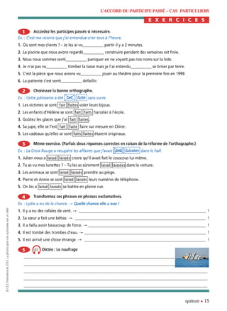 orthographe progressive niveau avancé