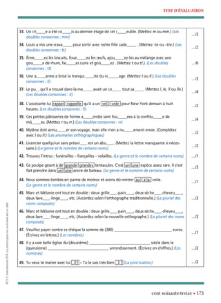 orthographe progressive niveau avancé