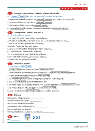 orthographe progressive niveau avancé