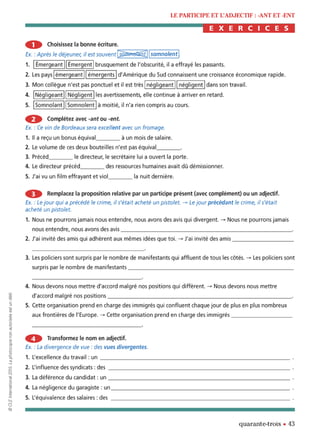 orthographe progressive niveau avancé