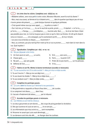 orthographe progressive niveau avancé