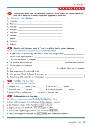 orthographe progressive niveau avancé